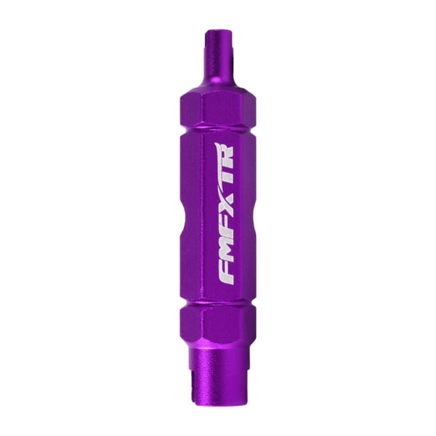 Ciclismo Herramienta de núcleo de válvula de bicicleta Llave de núcleo de válvula americana Presta de doble cabeza (púrpura) Ehuebsd Para estrenar