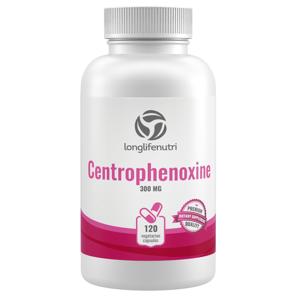 LongLifeNutri Centrophenoxine 300 mg - 120 Vegetarian Capsules, Supplement for Mental Clarity