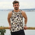 thumbnail image 6 of Cauagu Dreamcatcher Print Men's Sleeveless Muscle Shirts,Tank Tops Quick Dry Workout Tank Top Gym Muscle Tee Fitness Bodybuilding T Shirt for Men-Large, 6 of 7