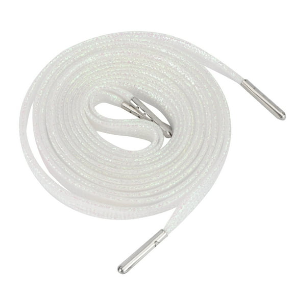 WHAMVOX Shoestrings for Sneakers Laces Flat Shoelace Tie Child White