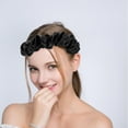 thumbnail image 3 of unbranded Headband Negro De Satén Para Skincare Ideal Para Maquillaje Y Ejercicios, 3 of 5