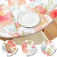 thumbnail image 4 of Pioneer Flower Floral Print Pattern Round Fitted Tablecloth with Elastic Edge,Dining Table Cover Waterproof,Outdoor Round Tablecloth for Camping,Dining,Indoor and Outdoor, 4 of 7