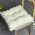 thumbnail image 2 of Wosthever Haga que los asientos sean más cómodos con el cojín para glúteos Cojín para sofá Estilo minimalista-chic Tamaño adecuado para la Decoración del hogar Arroz blanco 40*40*10cm, 2 of 6
