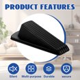 thumbnail image 3 of LAMIRO 4Pcs Door Stoppers for Bottom of Door,Not Effortless to Deform Door Blocker for Bottom of Door,Prevent Doors and Windows From Shaking Rubber Door Stop,black+white, 3 of 7
