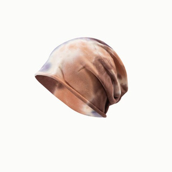 CoCopeaunt Tie-Dye Pile Hats, Thin Bag Hats, Stylish New Style Hats, Men And Women Head Scarf Hat Fashion