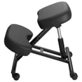 thumbnail image 1 of KFFKFF Chaise Ergonomique à Genoux avec Roues, Chaise de Posture Mobile en Forme de X pour les Genoux avec Hauteur Réglable et Coussins en Mousse Épaisse, Noir, 1 of 9