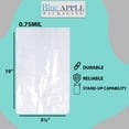 thumbnail image 2 of 0.75 Mil Expandable Gusseted Poly Bags LDPE - 5.5"X4.75"X19" & (1000 Bags), 2 of 7