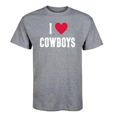 Country Casuals - I Heart Cowboys - Men's Short Sleeve Graphic T-Shirt