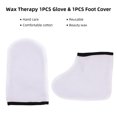 thumbnail image 3 of Cotton Wax Therapy Glove and Foot Cover Set - 1 Glove + 1 Foot Cover, Hook & Loop Fastening, Moisturizing, Easy to Remove and Clean, Heat Preservation Function, Compact 25x20x4cm Package, 60g, 3 of 6