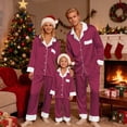 thumbnail image 4 of WILLBEST Pijamas Navideñas Familiares a Juego. Pijamas de Manga Larga Tipo Seda Para Padres E Hijos. Ropa de Estar Por Casa Festiva y Cómoda Para Mamá., 4 of 7