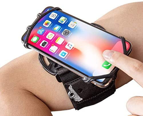 Cell Phone Running Armband Holder for iPhone,Galaxy,Google Pixel,LG.All 4~7 Inchs Smart Phones,360 Rotatable, Workout Universal Adjustable Arm Band, Strap/Pocket for Men Jogging Gym Riding