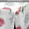 thumbnail image 4 of Vintage Rose Dog Crate Cover, Watercolor Splash on Flowers Sketch Plain Background, Easy to Use Pet Kennel Cover Small Dogs Puppies Kittens, 7 Sizes, Laurel Green Pastel Pink, by Ambesonne, 4 of 6