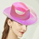 thumbnail image 4 of Sombrero grande fluorescente de estilo compuesto colorido para fiesta, sombrero de vaquero colorido para festival, sombrero de vaquero, 4 of 7