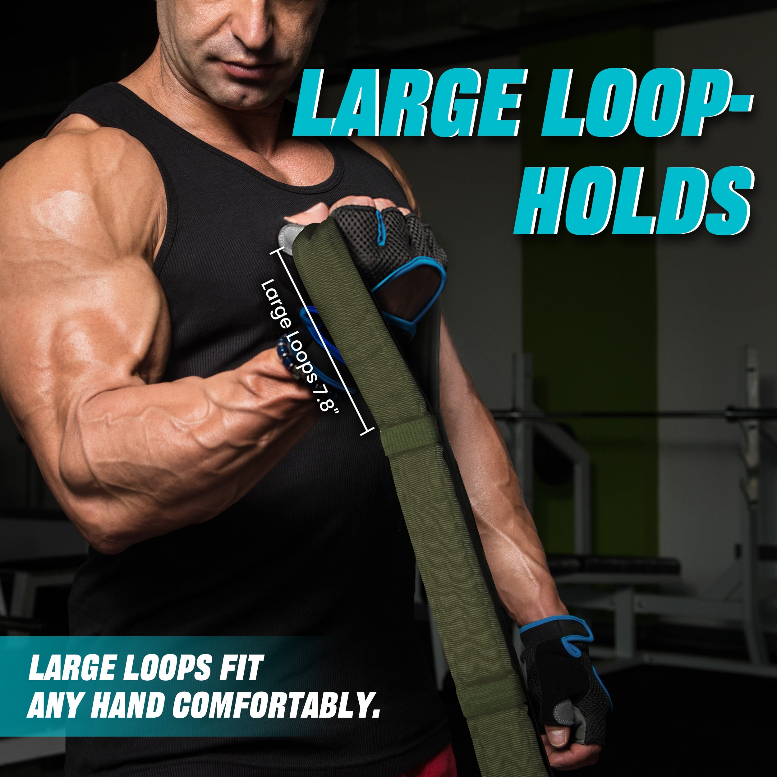 Vulken Tricep Rope Kabelbevestiging, Twee Maten In één Extra Lang Trekkoord Naar Beneden Triceps Verlengbanden Gym Apparatuur Home Workout Handvatten Voor Weerstandsbanden