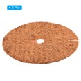thumbnail image 3 of Uxcell 12" Coconut Fiber Mulch Ring Thick Mat Tree Protector Root Soil Cover, 3 Pack, 3 of 5
