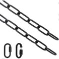 thumbnail image 1 of Lighting Chain, 6 Feet Black Lighting Fixture Chain, Metal Chandelier Chain, 1 of 5