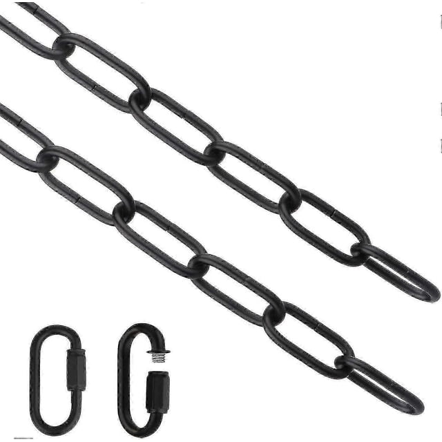 Lighting Chain, 6 Feet Black Lighting Fixture Chain, Metal Chandelier Chain