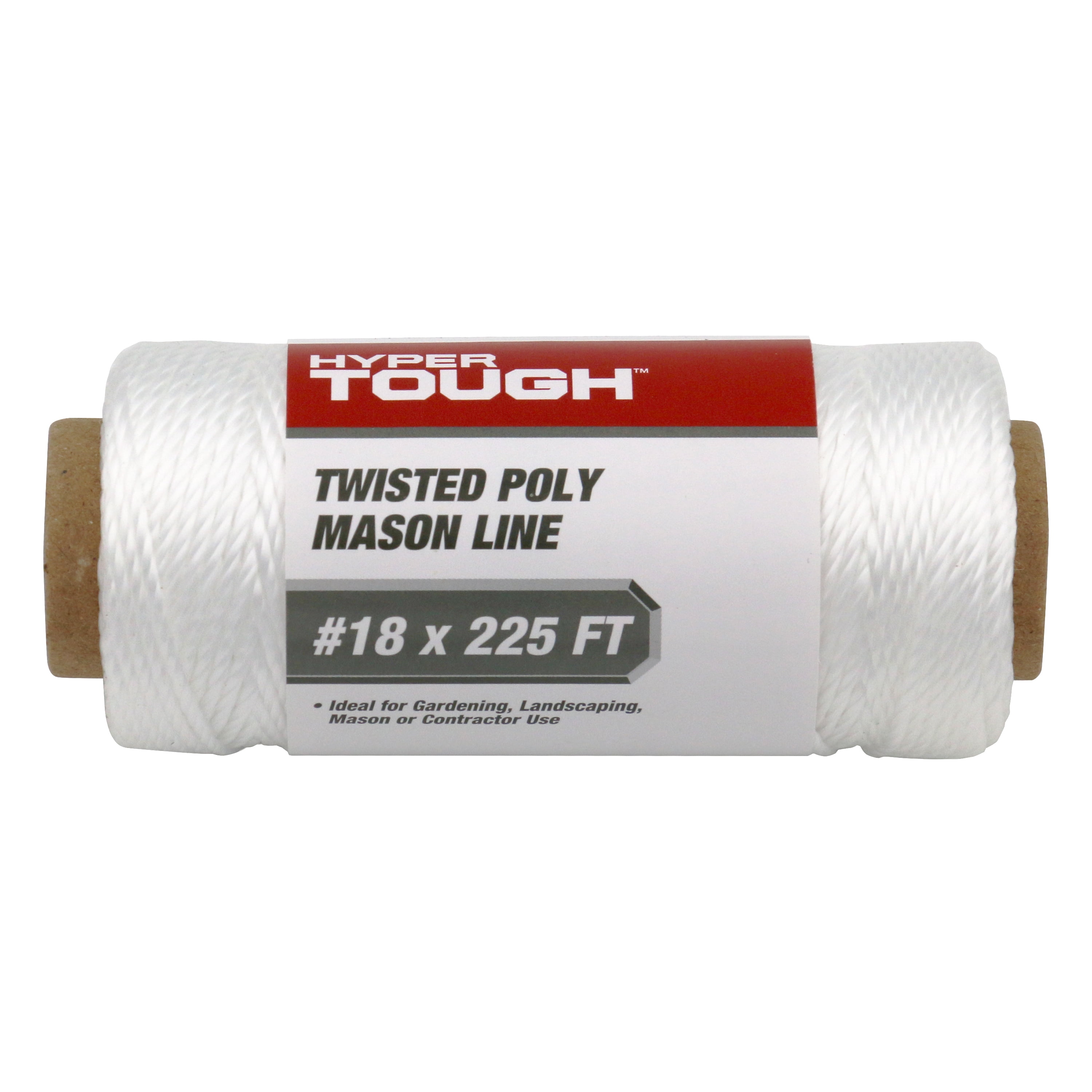 (2 pack) Hyper Tough 225 feet All-purpose Twisted Polypropylene Mason Line Rope, White, Garden Planting