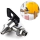 thumbnail image 4 of Reemplazo para dispensador de bebidas, espiga de metal resistente y duradera, acero inoxidable, níquel cepillado, sistemas de filtro de gravedad (mango negro), 4 of 5