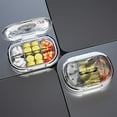 thumbnail image 2 of Kyursd Back to School Office School Supplies Saving Clearance Deals!Storage Box Portable Divided Into Compartments Sealed Padding Proof Mini Small Storage Box Transparent Portable Storage Box, 2 of 6
