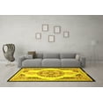 thumbnail image 3 of Ahgly Company Machine Washable Indoor Rectangle Persian Yellow Traditional Area Rugs, 6' x 9', 3 of 4