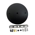 thumbnail image 4 of S SERENABLE Canopy Kit DIY Project Iron for Hanging Lamp Replacement Ceiling Cover Plate Black Dia 12cm, 4 of 8