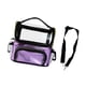 thumbnail image 4 of Bolsa de viaje para cosméticos, transparente, soporte para brochas de maquillaje, estuche de maquillaje profesional portátil de gran capacidad, estuch violeta, 4 of 9