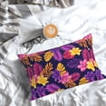 thumbnail image 5 of Sikiie Purple Flower Pillow Covers, Throw Pillow Case Cushion Covers,Cushion for Bedroom,Couch,Home-20"x30", 5 of 6