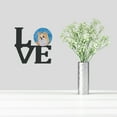 thumbnail image 2 of Blue Longhaired Chihuahua Metal Wall Artwork LOVE, 2 of 2