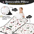 thumbnail image 3 of White Christmas Reindeer Pattern Toddler Nap Mats for Kids Preschool,50"x20" Sleeping Mat Bag or Kids,Toddler Sleeping Bag,Toddler Nap Mat or Daycare, 3 of 6