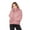 Mauve, variant on Women's Lovely High Neck Fur Full Zipper Closure Jacket, IVORY XL