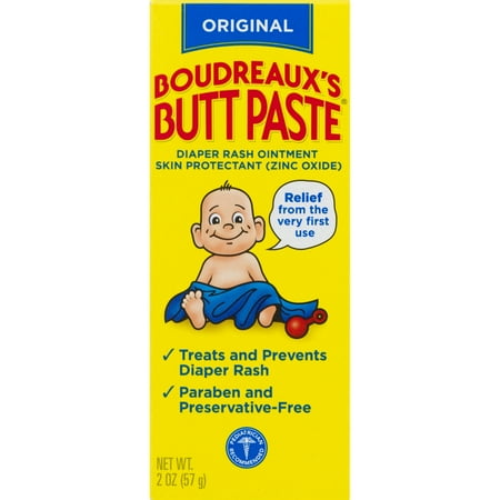 Boudreaux's Butt Paste Diaper Rash Ointment, Original, 2 Ounce