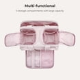 thumbnail image 2 of Elouva Toiletry Bag, Elouva Makeup Bag, Large Capacity Wide-Open Travel Cosmetic Bags for Women, 4-in-1 Multi-Functional Lightweight Waterproof Organizer Bags with Handle for Accessories (Green), 2 of 7