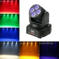 thumbnail image 1 of Cabezas móviles con efecto de lavado 6 en 1 Tomshine 60W 4 LED RGBW+Ámbar+UV, 1 of 8