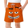 thumbnail image 1 of FcBaudy Children's Pocket Shorts Drawstring Elastic Printed Casual Swim Trunks five point pants, 1 of 8