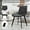 Gray, variant on Set of 4 Modern Brown Faux Leather Chairs with Sturdy Metal Legs Comfort Style for Dining Room