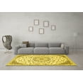 thumbnail image 3 of Ahgly Company Machine Washable Indoor Rectangle Persian Yellow Traditional Area Rugs, 3' x 5', 3 of 4