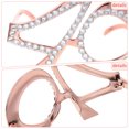 thumbnail image 3 of Luxshiny Gafas Para Fiesta Con Rosa Número Para Accesorios De, 3 of 8