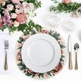 thumbnail image 4 of Flowers Mother's Day Black Round Placemats Plate Mats 15 Inch Non-Slip Heat Resistant Washable PVC Set Indoor for Kitchen Dining Table 4PCs, 4 of 6