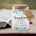 thumbnail image 6 of NewEleven Bible Verse Jar for Grandma, Christian Birthday Gift from Granddaughter, Grandson, Decorative Glass Scripture Jar with 92 Bible Verses, 6 of 6