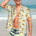 thumbnail image 5 of Lsque Leopard Print pattern Hawaiian Shirt for Men, Unisex Summer Beach Casual Short Sleeve Button Down Shirts-Large, 5 of 9