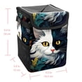thumbnail image 5 of Cat Foldable Car Trash Bin with Lid, Leak-proof Mini Garbage Can – Hanging Storage Bag Included, 5 of 6