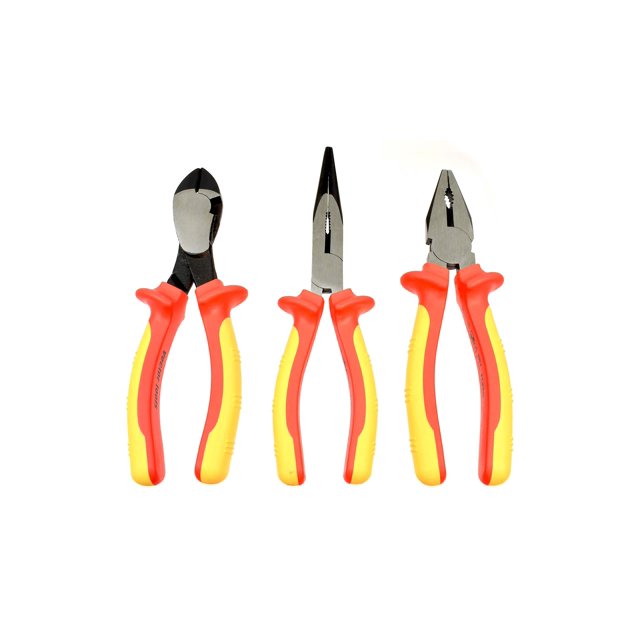 Ensemble de 3 Pcs Pinces et Coupe-Électricien Isolées, Testé 1000V