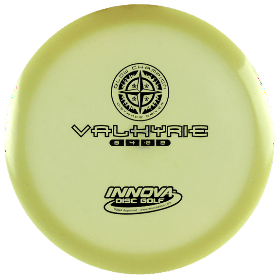 Innova Champion Glow Valkyrie 160-164g Distance Driver Golf Disc [Colors may vary] - 160-164g
