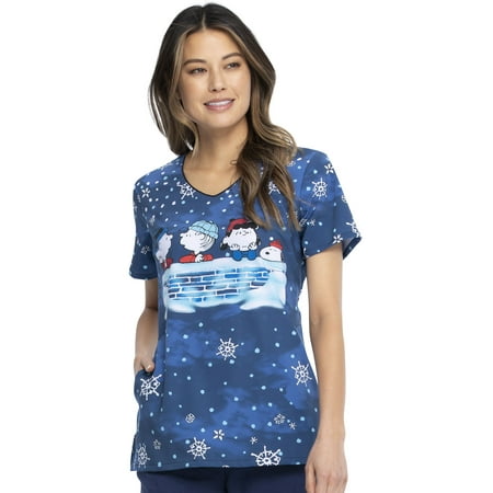 

Tooniforms Winter V-Neck Women Medical Scrub Top TF626