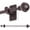 Bronze, variant on No Drill Curtain Rods for Window 28 to 47 Inches, 5/8 Inch Diameter Renter Friendly Drapery Rod with Adhesive Brackets without Drilling, Adjustable from 27 to 52 Inches, Black
