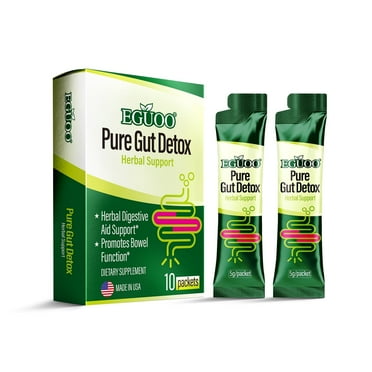EGUOO Digestive Dietary Supplements Herbal Formula for Detox Gut Health