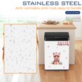 thumbnail image 6 of 13 Gallon Trash Can Kitchen Trash Can with Lid High Capacity Garbage Can Stainless Steel Trash Can Automatic Trash Can Motion Sensor Trash Bin for Kitchen Bedroom Office, White, 6 of 7