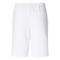 thumbnail image 3 of Independent Trading IND20SRT Mens Midweight Fleece Short-White-2X, 3 of 5