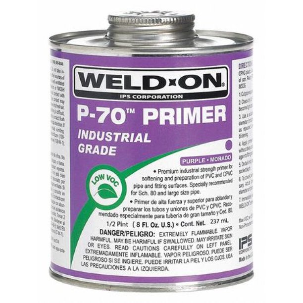 WELDON 13996 P70 Purple Primer PVC/CPVC 1/2 Pint